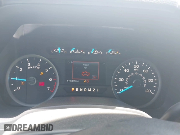 2017 Ford F-150 XL with VIN 1FTEX1CF0HKD53328, listed as a IAAI auction lot 42291255 with 149,769 mi miles and . Bid and sale history available at DreamBid. Image 7.