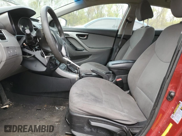 2014 Hyundai Elantra SE with VIN 5NPDH4AE7EH534358, listed as a Copart auction lot 53651345 with 152,845 mi miles and Salvage Title. Bid and sale history available at DreamBid. Image 7.