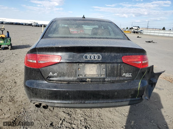2013 Audi A4 Premium Plus with VIN WAUHFAFL0DN047396, listed as a Copart auction lot 72752114 with 160,534 mi miles and Salvage Title. Bid and sale history available at carsss.com. Image 6.