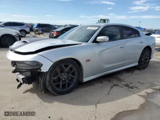 2020 Dodge Charger Scat Pack Widebody with VIN 2C3CDXGJ6LH175883, listed as a Copart auction lot 43431835 with 27,030 mi miles and Salvage Title. Bid and sale history available at carsss.com. Image 1.