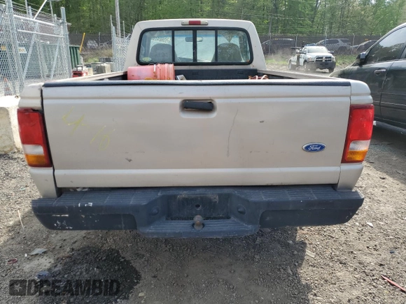 1997 Ford Ranger XLT with VIN 1FTCR10A1VUA08920, listed as a Copart auction lot 53624765 with 228,348 mi miles and Salvage Title. Bid and sale history available at carsss.com. Image 6.