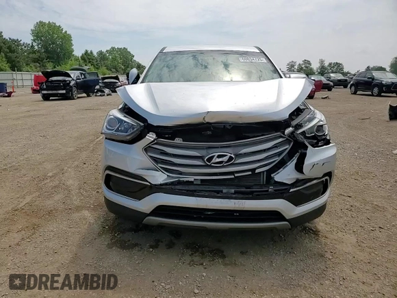2017 Hyundai Santa Fe 2.4L with VIN 5XYZTDLB0HG437926, listed as a Copart auction lot 60034725 with 80,313 mi miles and Salvage title. Bid and sale history available at DreamBid. Image 13.