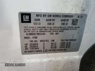 2021 Buick Encore GX Select with VIN KL4MMDSL7MB154164, listed as a Copart auction lot 54900905 with 67,238 mi miles and Clean title. Bid and sale history available at DreamBid. Image 14.