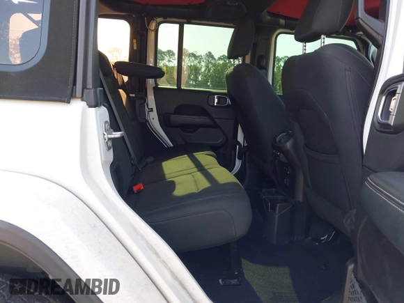 2018 Jeep Wrangler Unlimited Sahara z VIN 1C4HJXEG3JW175226, wystawiony jako IAAI lot #42307456 z przebiegiem 72 875 mil mil oraz . Historia ofert i sprzedaży dostępna na DreamBid. Obrazek 8.