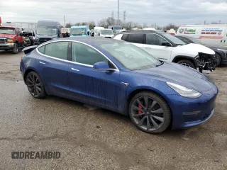 2020 Tesla Model 3 Performance z VIN 5YJ3E1EC2LF669481, wystawiony jako Copart lot #53718595 z przebiegiem 88 709 mil mil oraz Czysty tytuł • Clean title. Historia ofert i sprzedaży dostępna na DreamBid. Obrazek 4.