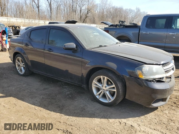 2012 Dodge Avenger SXT with VIN 1C3CDZCB3CN312084, listed as a Copart auction lot 48880855 with 145,570 mi miles and Salvage Title. Bid and sale history available at carsss.com. Image 4.