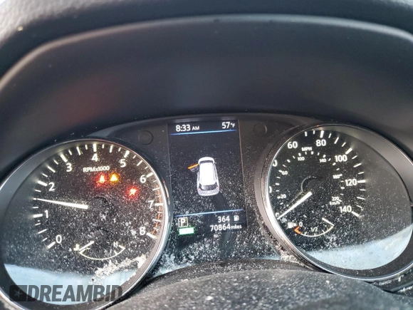 2018 Nissan Rogue SV with VIN KNMAT2MT6JP534902, listed as a Copart auction lot 75408044 with 70,864 mi miles and Salvage Title. Bid and sale history available at carsss.com. Image 9.