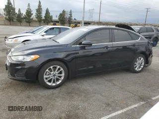 2020 Ford Fusion SE with VIN 3FA6P0HD7LR171089, listed as a Copart auction lot 45085885 with 35,019 mi miles and Salvage Title. Bid and sale history available at carsss.com. Image 1.