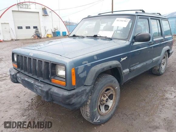 1997 Jeep Cherokee Sport with VIN 1J4FJ68S9VL607515, listed as a IAAI auction lot 41216502 with 238,274 mi miles. Bid and sale history available at carsss.com. Image 6.