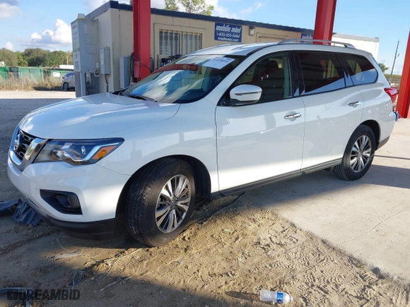 2019 Nissan Pathfinder SL with VIN 5N1DR2MN1KC576993, listed as a IAAI auction lot 41218493 with 51,134 mi miles. Bid and sale history available at carsss.com. Image 17.