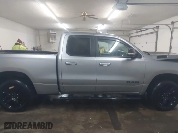 2021 Ram 1500 Big Horn with VIN 1C6SRFBT5MN741351, listed as a IAAI auction lot 41553760 with 56,996 mi miles. Bid and sale history available at carsss.com. Image 14.
