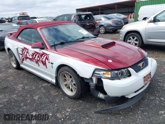 2002 Ford Mustang GT Deluxe z VIN 1FAFP45X62F165902, wystawiony jako IAAI lot #41814507 z przebiegiem 129 528 mil mil oraz . Historia ofert i sprzedaży dostępna na DreamBid. Obrazek 1.