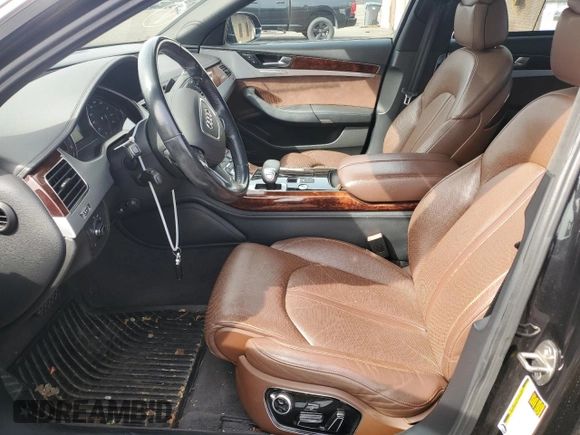 2011 Audi A8 with VIN WAUAVAFD9BN001074, listed as a Copart auction lot 51672175 with 130,823 mi miles and Non repairable. Bid and sale history available at DreamBid. Image 7.