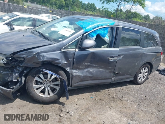 2014 Honda Odyssey EX-L with VIN 5FNRL5H60EB112293, listed as a IAAI auction lot 42537523 with 155,000 mi miles and . Bid and sale history available at DreamBid. Image 15.