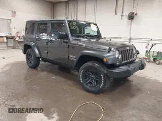 2018 Jeep Wrangler JK Unlimited Sport S with VIN 1C4BJWDGXJL889020, listed as a IAAI auction lot 41989203 with 60,170 mi miles. Bid and sale history available at carsss.com. Image 1.