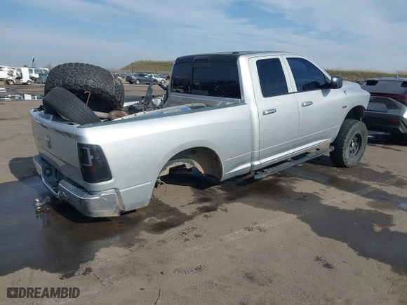 2009 Dodge Ram 1500 SLT with VIN 1D3HB18T09S762917, listed as a IAAI auction lot 41420656 with 1 mi miles. Bid and sale history available at carsss.com. Image 4.