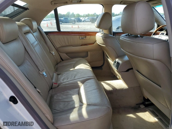 2004 Lexus LS 430 with VIN JTHBN36F640142705, listed as a Copart auction lot 54451155 with 215,840 mi miles and Clean Title. Bid and sale history available at carsss.com. Image 10.