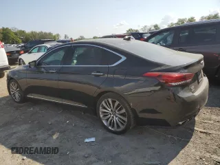 2017 Genesis G80 5.0L Ultimate with VIN KMHGN4JFXHU199715, listed as a Copart auction lot 72476994 with 133,454 mi miles and Clean Title. Bid and sale history available at carsss.com. Image 2.