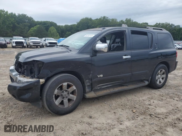 2006 Nissan Armada LE with VIN 5N1AA08A36N724013, listed as a Copart auction lot 58265145 with 221,680 mi miles and Clean title. Bid and sale history available at DreamBid. Image 1.