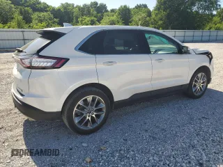 2015 Ford Edge Titanium z VIN 2FMTK4K84FBB64176, wystawiony jako Copart lot #57729005 z przebiegiem 50 654 mil mil oraz Szkoda całkowita • Salvage title. Historia ofert i sprzedaży dostępna na DreamBid. Obrazek 3.