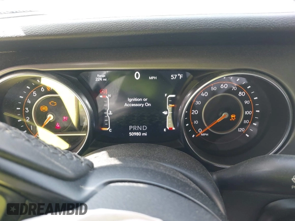 2021 Jeep Wrangler Unlimited Sport S with VIN 1C4HJXDG7MW714968, listed as a IAAI auction lot 41983752 with 50,980 mi miles. Bid and sale history available at carsss.com. Image 16.
