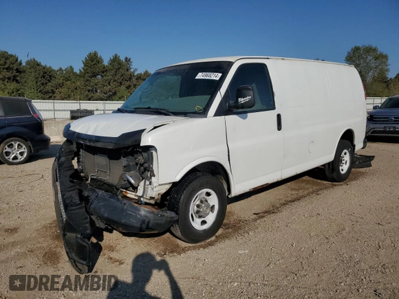 2010 Chevrolet Express Cargo with VIN 1GCZGFBA3A1166374, listed as a Copart auction lot 74968214 with 201,958 mi miles and Salvage title. Bid and sale history available at DreamBid. Image 1.