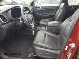 2020 Hyundai Tucson Ultimate with VIN KM8J3CAL2LU258843, listed as a Copart auction lot 57593555 with 67,633 mi miles and Salvage title. Bid and sale history available at DreamBid. Image 7.