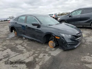 2019 Honda Civic Sport with VIN 2HGFC2F80KH567335, listed as a Copart auction lot 52852995 with 58,253 mi miles and Salvage Title. Bid and sale history available at DreamBid. Image 4.
