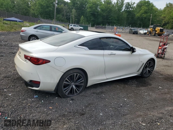 2017 Infiniti Q60 Premium with VIN JN1CV7EL5HM321176, listed as a Copart auction lot 56045305 with 93,272 mi miles and Salvage title. Bid and sale history available at DreamBid. Image 3.