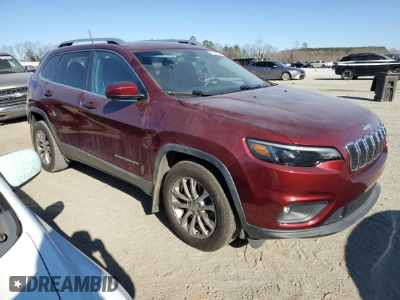 2019 Jeep Cherokee Latitude Plus with VIN 1C4PJLLB5KD479411, listed as a Copart auction lot 47528525 with 76,478 mi miles and Salvage Title. Bid and sale history available at DreamBid. Image 4.