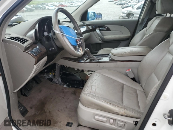 2011 Acura MDX with VIN 2HNYD2H25BH538615, listed as a Copart auction lot 55720815 with 199,915 mi miles and Salvage title. Bid and sale history available at DreamBid. Image 7.