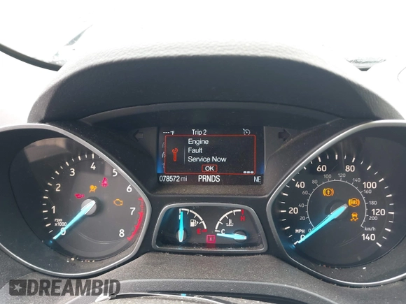 2018 Ford Escape S with VIN 1FMCU0F77JUB21331, listed as a IAAI auction lot 41800729 with 78,572 mi miles. Bid and sale history available at carsss.com. Image 7.