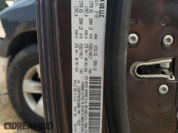 2015 Ram 1500 Tradesman with VIN 1C6RR7FMXFS616809, listed as a Copart auction lot 58936045 with 142,409 mi miles and Salvage title. Bid and sale history available at DreamBid. Image 13.