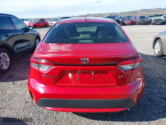 2020 Toyota Corolla LE with VIN JTDEPRAE7LJ026061, listed as a IAAI auction lot 41853920 with 74,248 mi miles. Bid and sale history available at carsss.com. Image 16.
