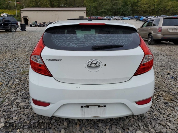 2015 Hyundai Accent Sport with VIN KMHCU5AEXFU220171, listed as a Copart auction lot 72114734 with 170,372 mi miles and Salvage Title. Bid and sale history available at carsss.com. Image 6.