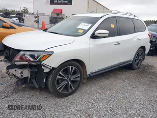2018 Nissan Pathfinder SL with VIN 5N1DR2MN6JC643618, listed as a IAAI auction lot 41485697 with 1 mi miles. Bid and sale history available at carsss.com. Image 2.