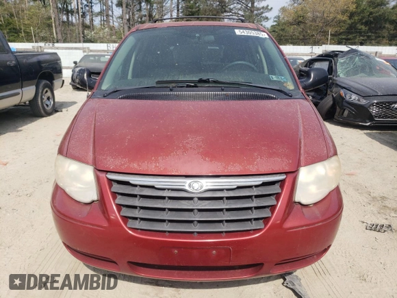 2007 Chrysler Town & Country LWB Touring with VIN 2A8GP54L57R299179, listed as a Copart auction lot 54305385 with 197,473 mi miles and Salvage Title. Bid and sale history available at carsss.com. Image 5.