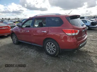 2015 Nissan Pathfinder SV with VIN 5N1AR2MNXFC676339, listed as a Copart auction lot 49507415 with 135,278 mi miles and Salvage Title. Bid and sale history available at carsss.com. Image 2.