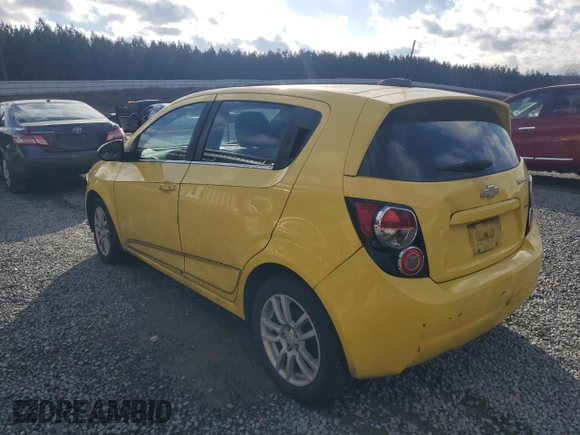 2016 Chevrolet Sonic LT with VIN 1G1JC6SB0G4101838, listed as a Copart auction lot 87365014 with 129,357 mi miles and Clean Title. Bid and sale history available at carsss.com. Image 2.