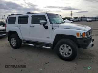 2009 Hummer H3 SUV Luxury with VIN 5GTEN13E298106011, listed as a Copart auction lot 77596674 with 143,356 mi miles and Salvage Title. Bid and sale history available at carsss.com. Image 4.