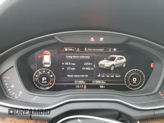 2018 Audi Q5 Premium Plus with VIN WA1BNAFY8J2111263, listed as a Copart auction lot 49230045 with 61,486 mi miles and Salvage Title. Bid and sale history available at carsss.com. Image 9.