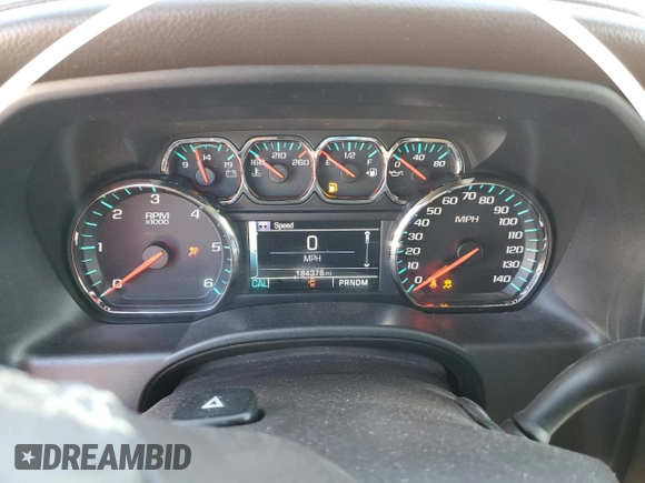 2016 Chevrolet Silverado 1500 LTZ with VIN 3GCUKSEC9GG353580, listed as a Copart auction lot 47081625 with 184,376 mi miles and Salvage Title. Bid and sale history available at DreamBid. Image 9.