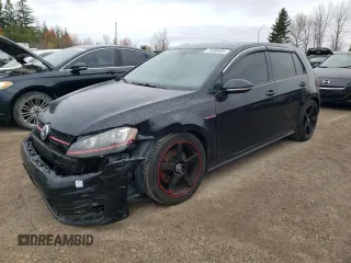 2015 Volkswagen Golf GTI S with VIN 3VW5T7AU1FM004553, listed as a Copart auction lot 79200464 with 318,806 mi miles and Salvage Title. Bid and sale history available at carsss.com. Image 1.