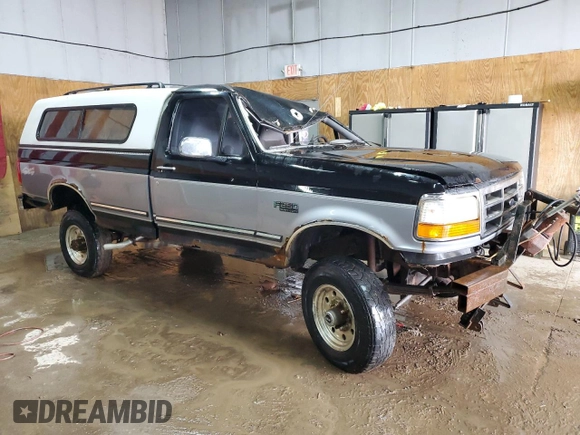 1997 Ford F-250 with VIN 1FTHF26G8VEB98855, listed as a Copart auction lot 53140545 with 193,820 mi miles and Clean Title. Bid and sale history available at DreamBid. Image 4.