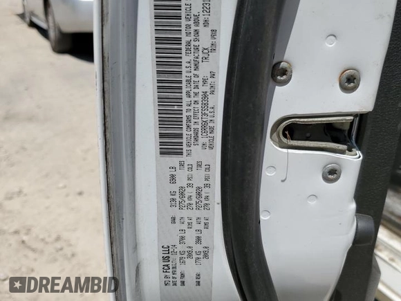 2015 Ram 1500 Express with VIN 1C6RR6KT3FS583904, listed as a Copart auction lot 53641235 with 191,095 mi miles and Salvage title. Bid and sale history available at DreamBid. Image 12.