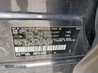 2022 Toyota RAV4 XLE with VIN 2T3W1RFV3NC207789, listed as a Copart auction lot 60106225 with 87,477 mi miles and Salvage title. Bid and sale history available at DreamBid. Image 14.