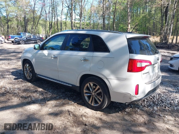2014 Kia Sorento SX with VIN 5XYKW4A72EG492736, listed as a IAAI auction lot 42009349 with 165,492 mi miles. Bid and sale history available at carsss.com. Image 3.