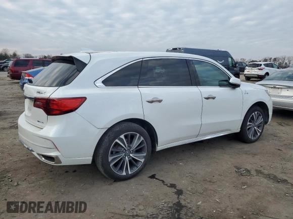 2020 Acura MDX Sport Hybrid w/Technology Pkg with VIN 5J8YD7H59LL001930, listed as a Copart auction lot 85849074 with 0 mi miles and Salvage Title. Bid and sale history available at carsss.com. Image 3.
