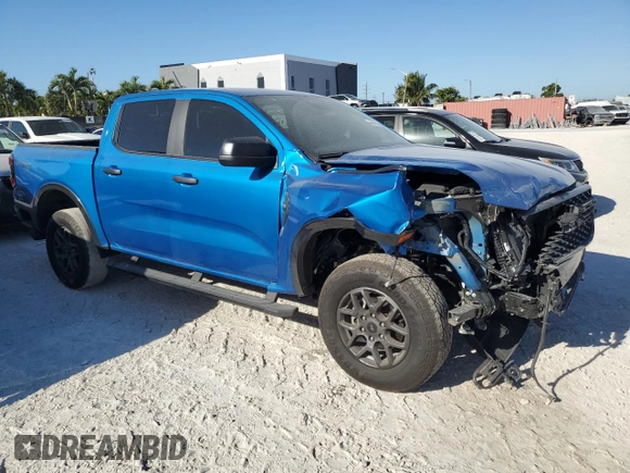 2024 Ford Ranger with VIN 1FTER4HP5RLE57161, listed as a Copart auction lot 48192335 with 5,564 mi miles and Salvage Title. Bid and sale history available at DreamBid. Image 4.