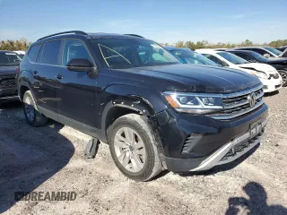 2021 Volkswagen Atlas S with VIN 1V2AP2CA8MC610439, listed as a Copart auction lot 81643654 with 39,514 mi miles and Salvage title. Bid and sale history available at DreamBid. Image 4.